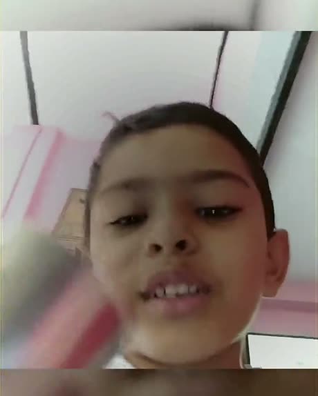 Close-up of Vansh's face